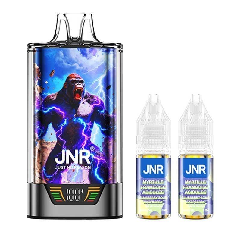 Kit Gorilla X 43000 1000mah 15ml (2x10ml 20mg) JNR Myrtille Framboise acidulée